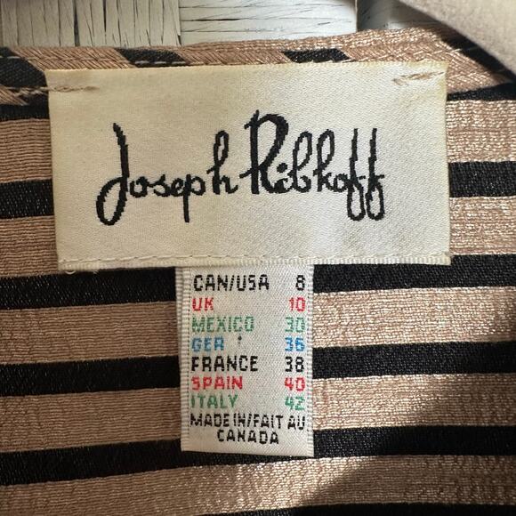 Joseph Ribkakk women’s blazer asymmetrical stripe Lagenlook academia 1 button  - Picture 3 of 9